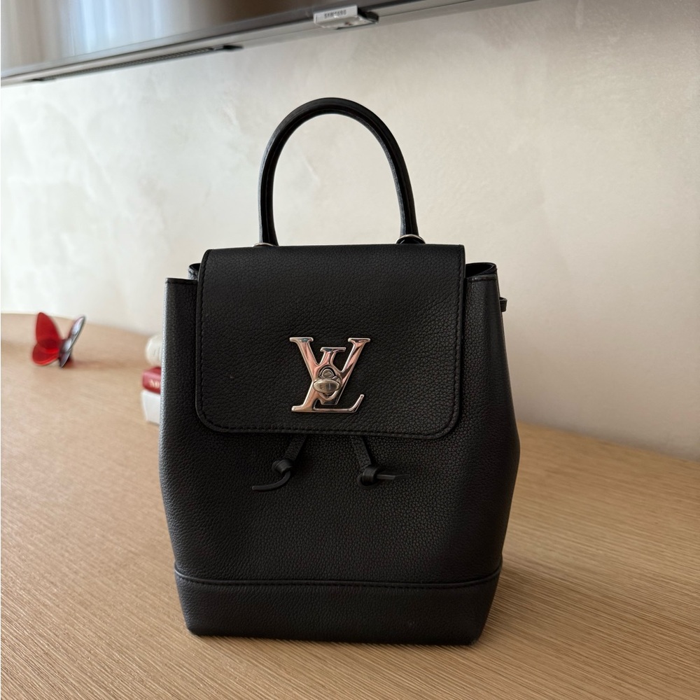 LOUIS VUITTON Calfskin Lockme Mini Backpack